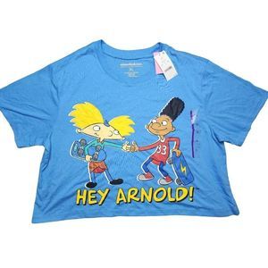 Nickelodeon Hey Arnold Crop T-Shirt Women's Size XL